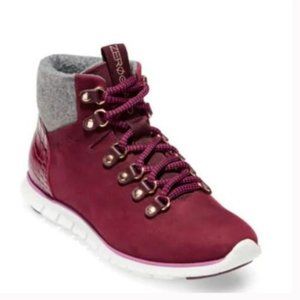 Cole Haan Red and Gray Ankle Boots with Modern Design